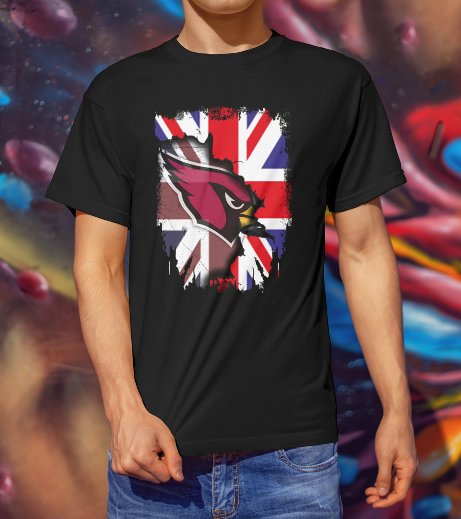 United Kingdom Union Jack With Cardinals T-Shirt