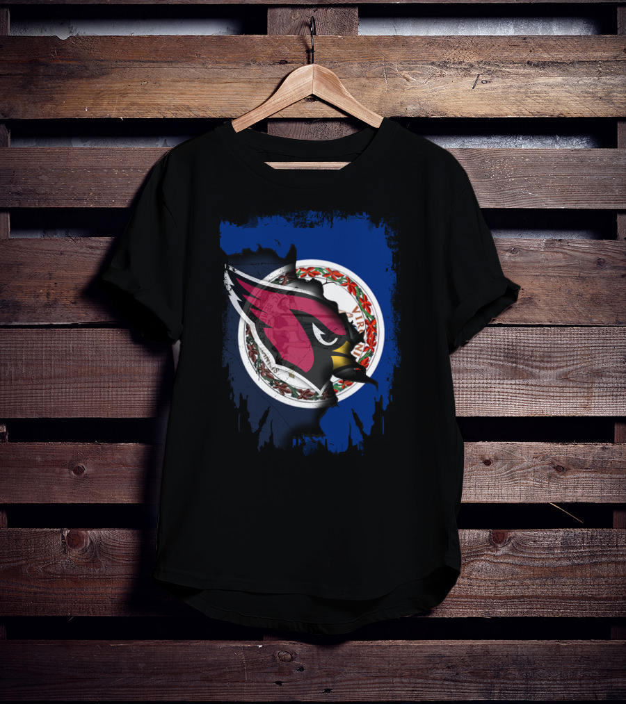 Virginia State Flag With Cardinals T-Shirt