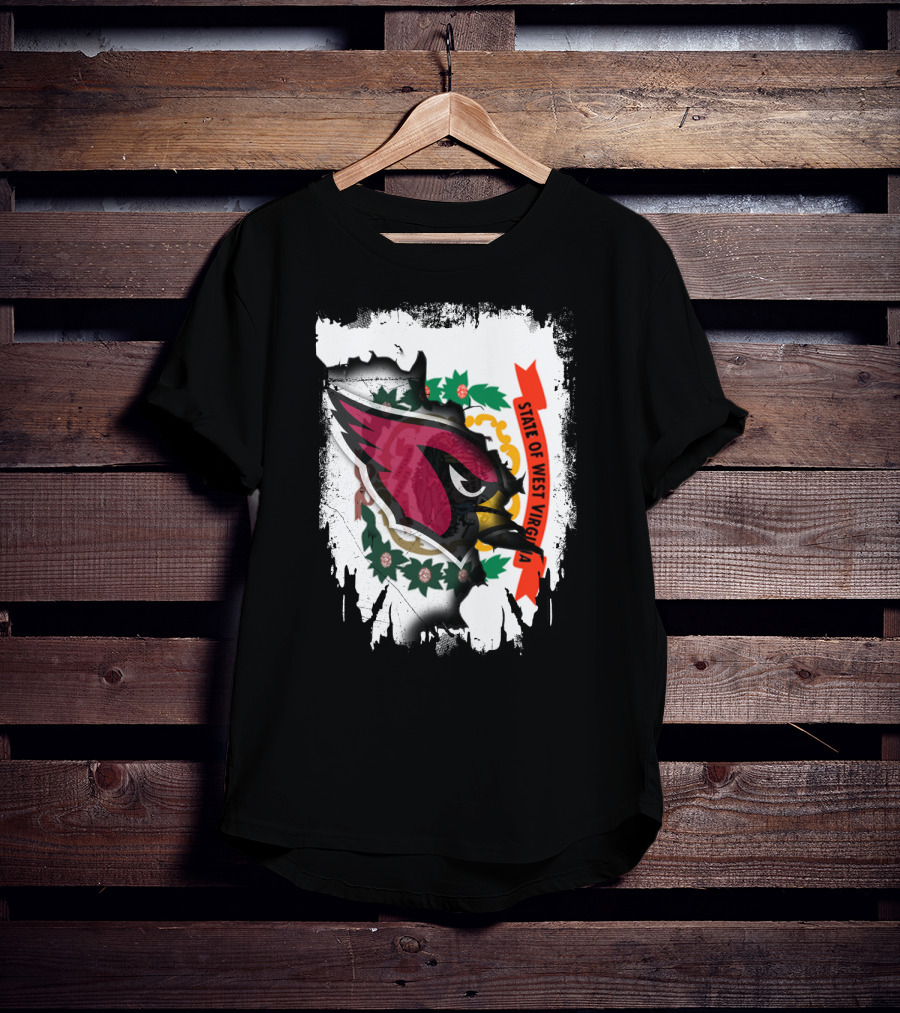 State Of West Virginia Cardinals Vintage Emblem T-Shirt
