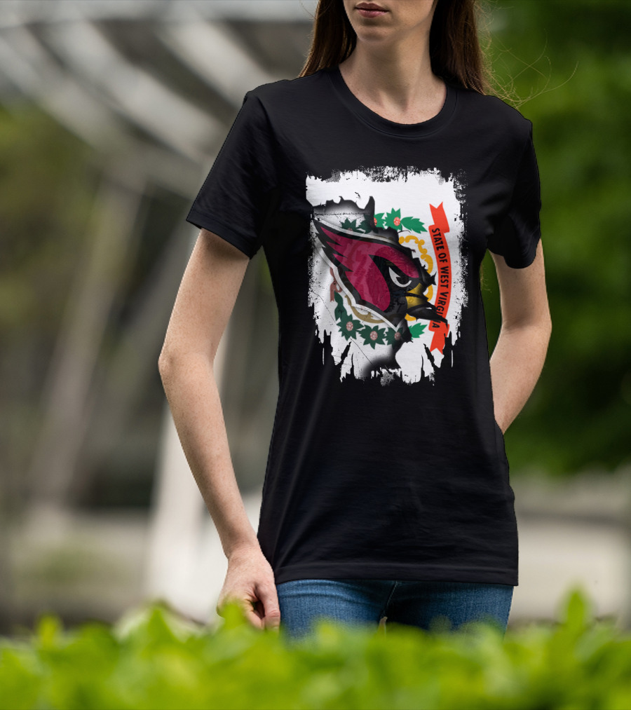 State Of West Virginia Cardinals Vintage Emblem T-Shirt