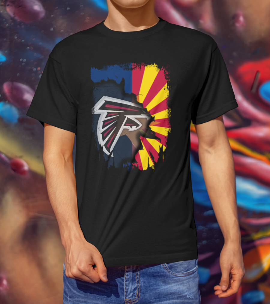 Arizona Pride With Falcons Logo Integration T-Shirt