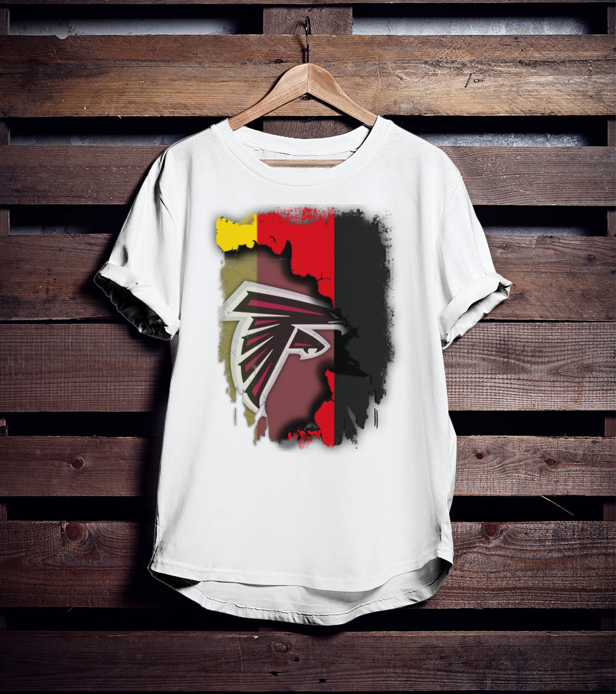 Germany Flag With Falcons Logo Mashup T-Shirt