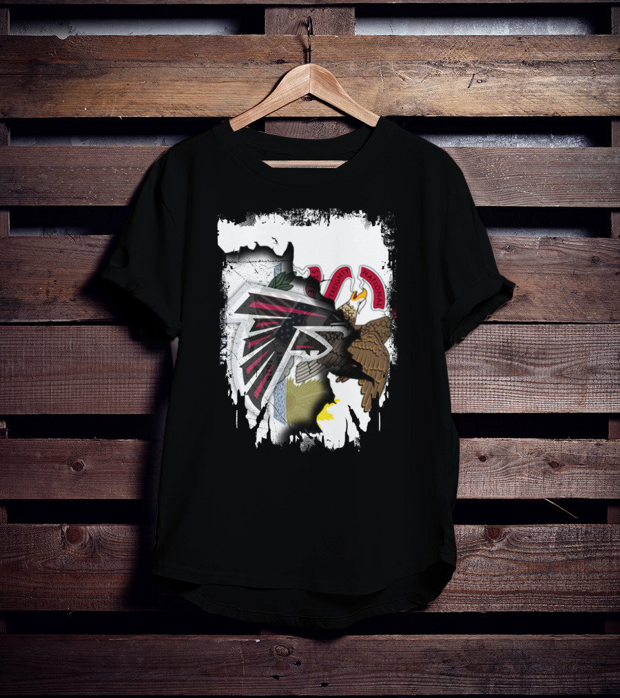 Illinois State Flag And Falcons Logo Unity T-Shirt