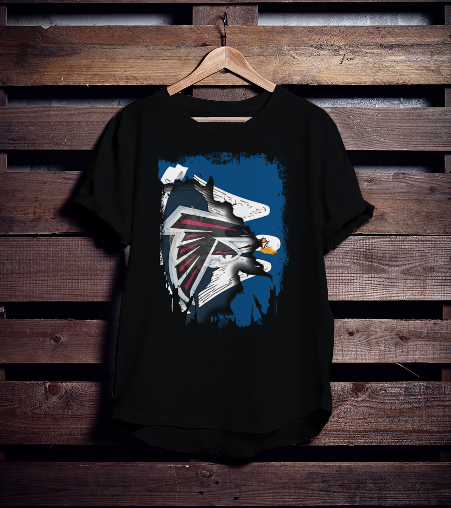 Together Louisiana With Falcons And Eagles T-Shirt