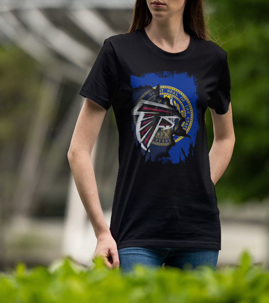 Together Nebraska State Seal With Falcons T-Shirt