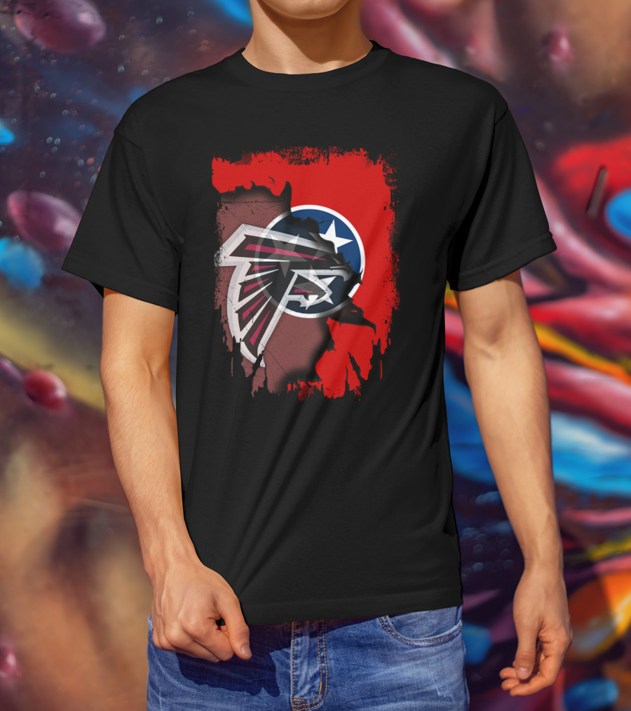 Together Tennessee Falcons State Flag Fusion T-Shirt