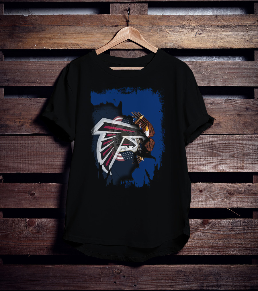 Utah American Flag United Falcons Eagle T-Shirt