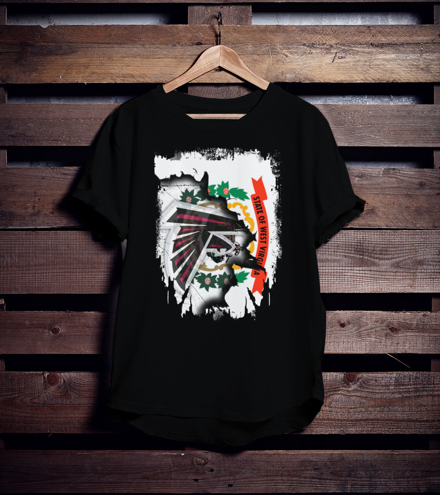 State Of West Virginia Falcons Emblem Collaboration T-Shirt