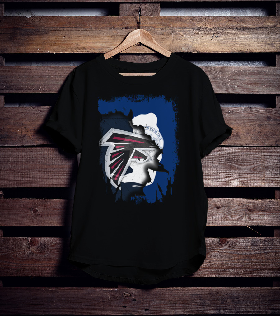 Wyoming State Pride With Atlanta Falcons T-Shirt