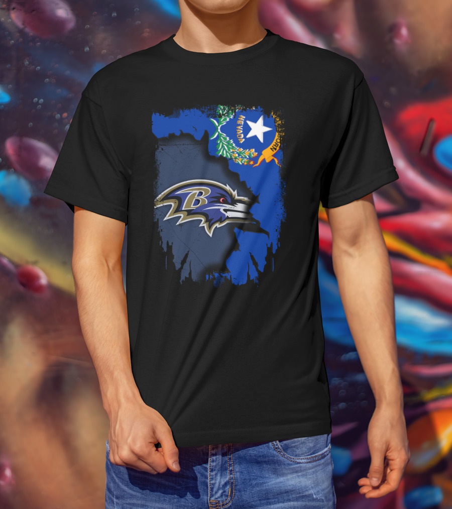 Nevada Pride Meets Ravens Spirit T-Shirt
