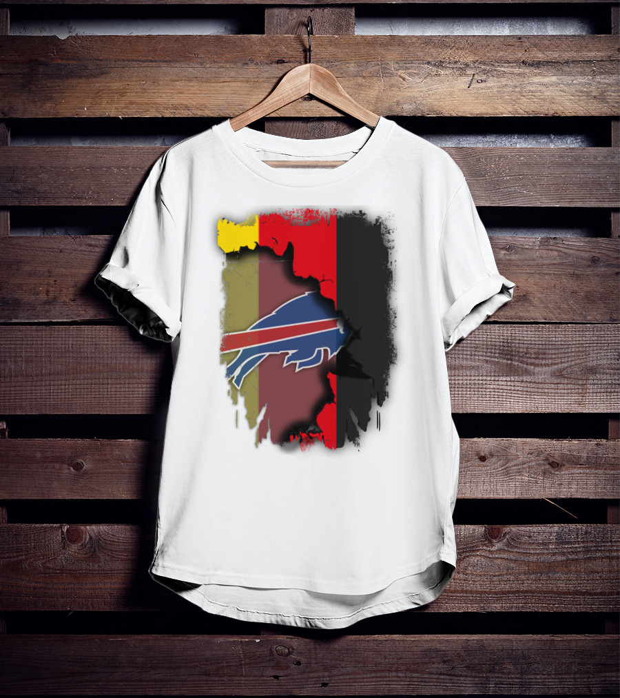 Germany Flag With Buffalo Bills Logo Integration T-Shirt