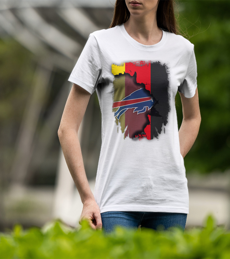Germany Flag With Buffalo Bills Logo Integration T-Shirt