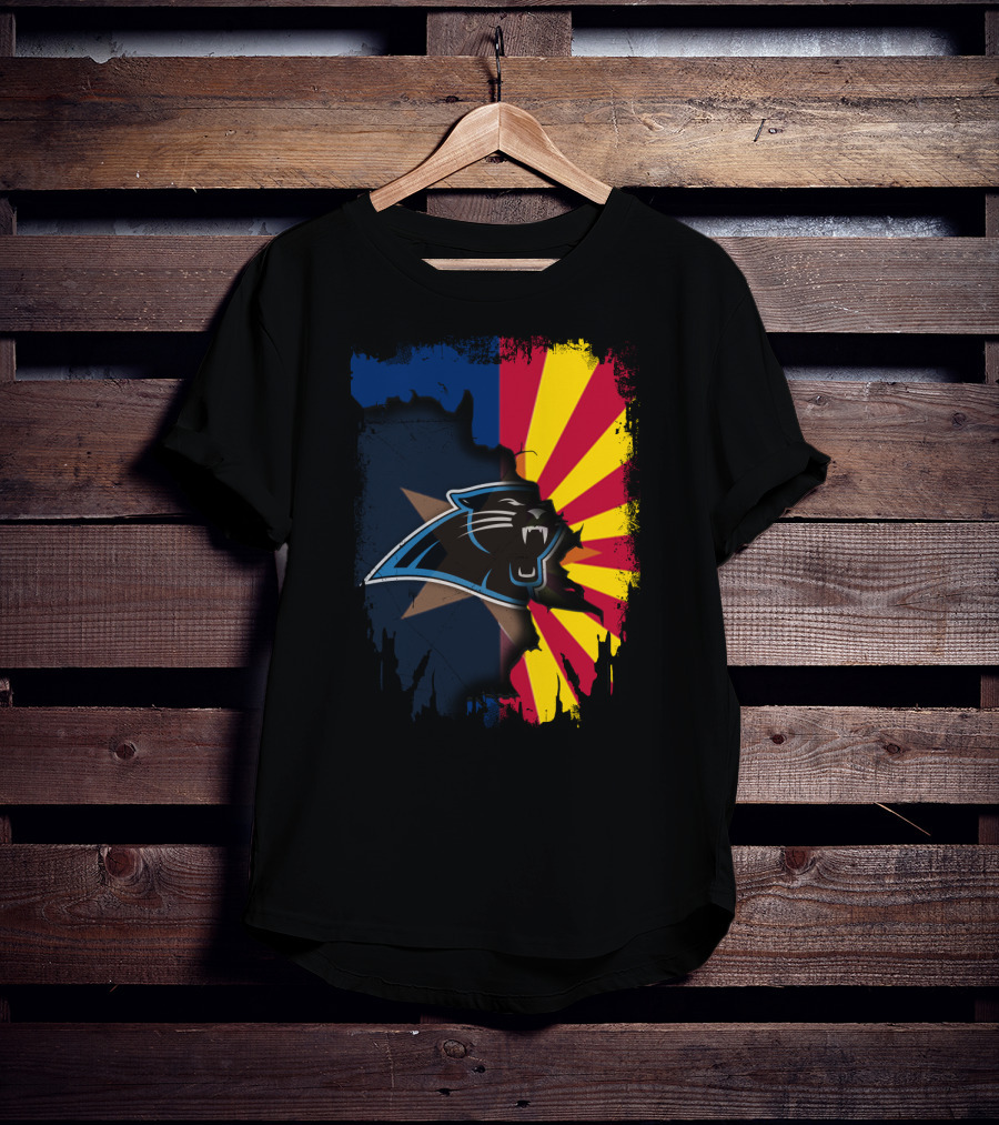 Arizona Panthers Unity With Sunburst Flag T-Shirt