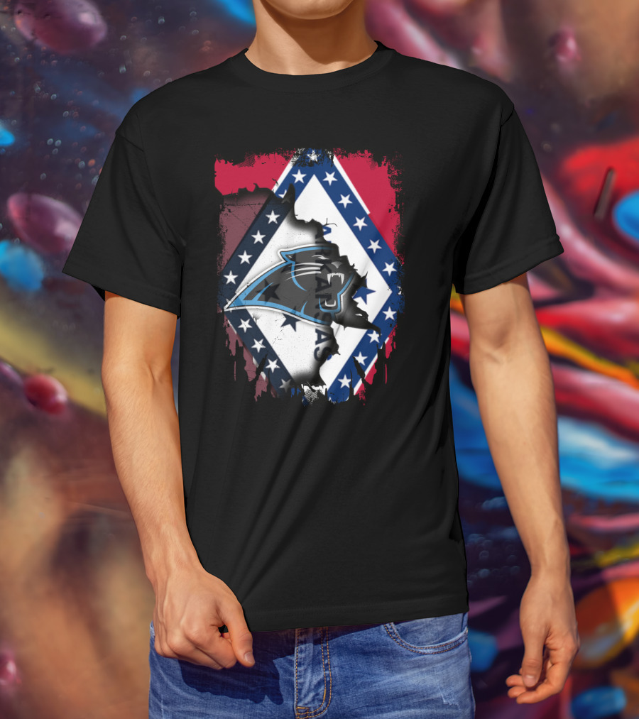 Together Arkansas Panthers American Flag Fusion T-Shirt