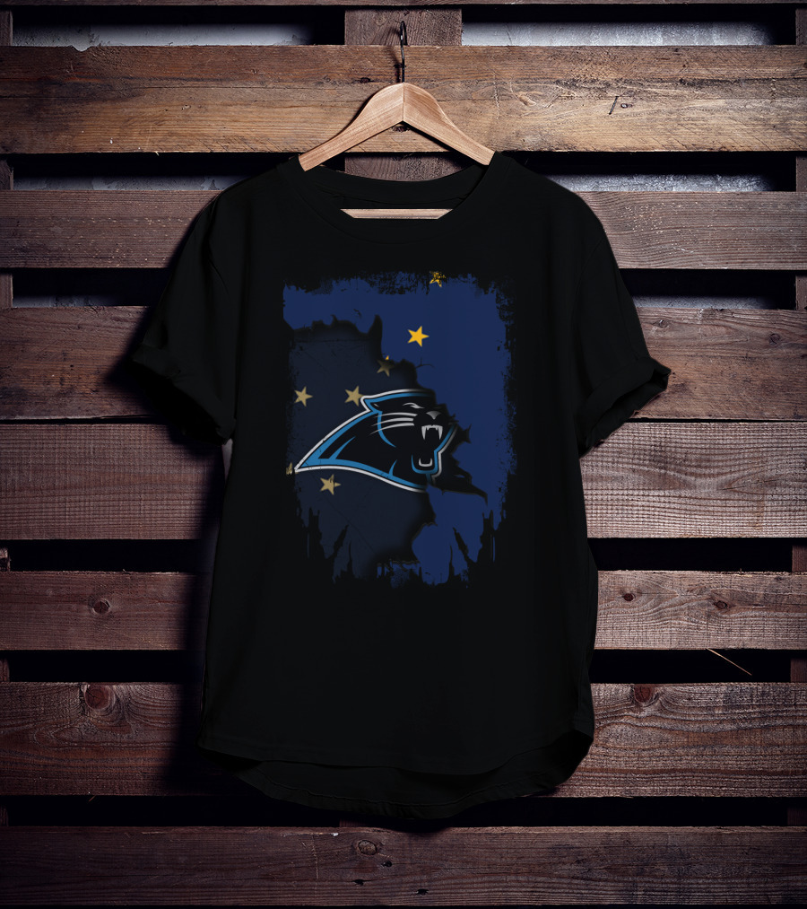 Together Alaska With Carolina Panthers Iconic Logo Stars T-Shirt