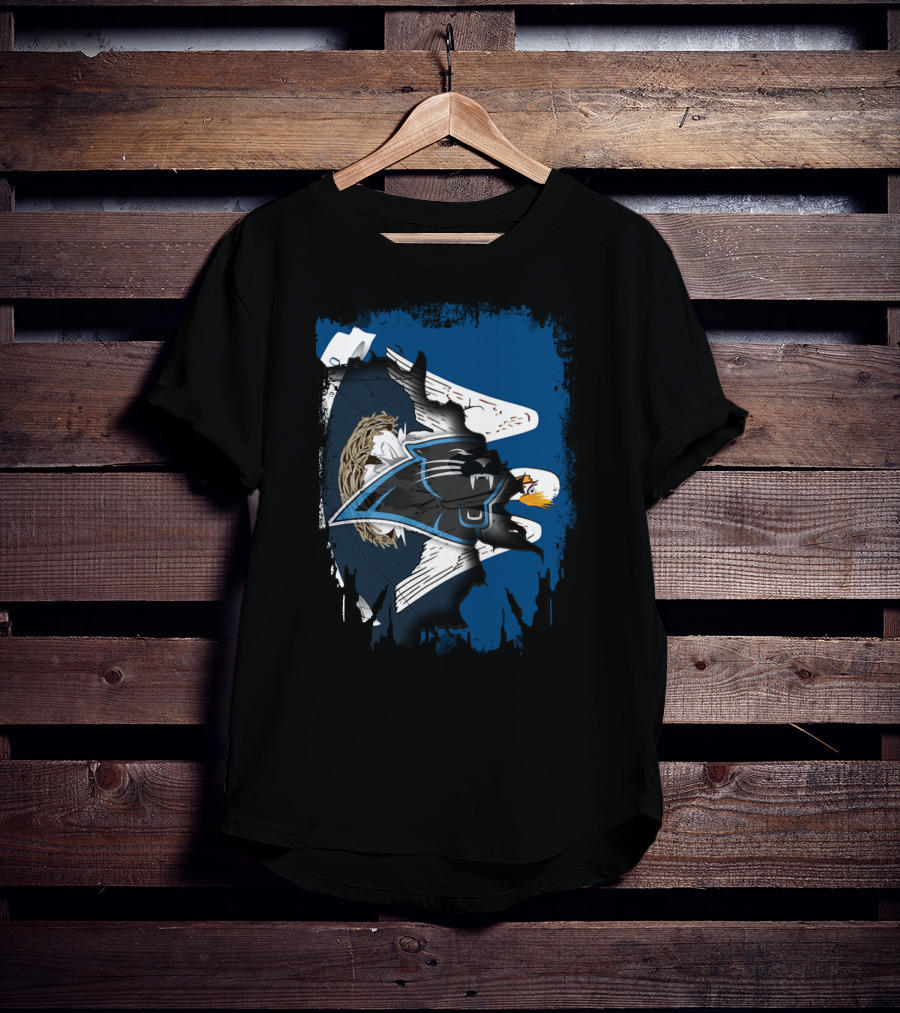 Together Louisiana With Panthers And Eagles Iconic Blend T-Shirt