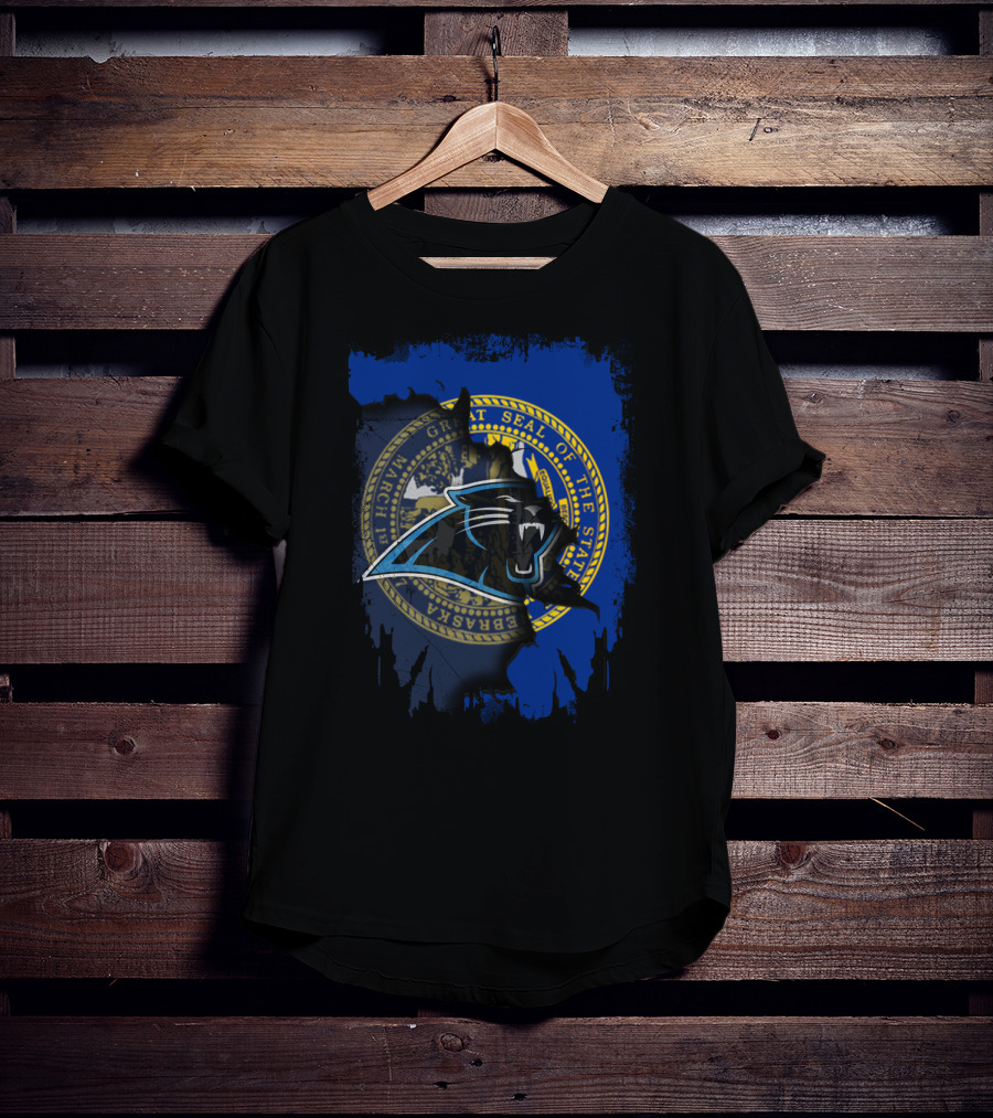 Together Nebraska With Panthers Seal Emblem T-Shirt