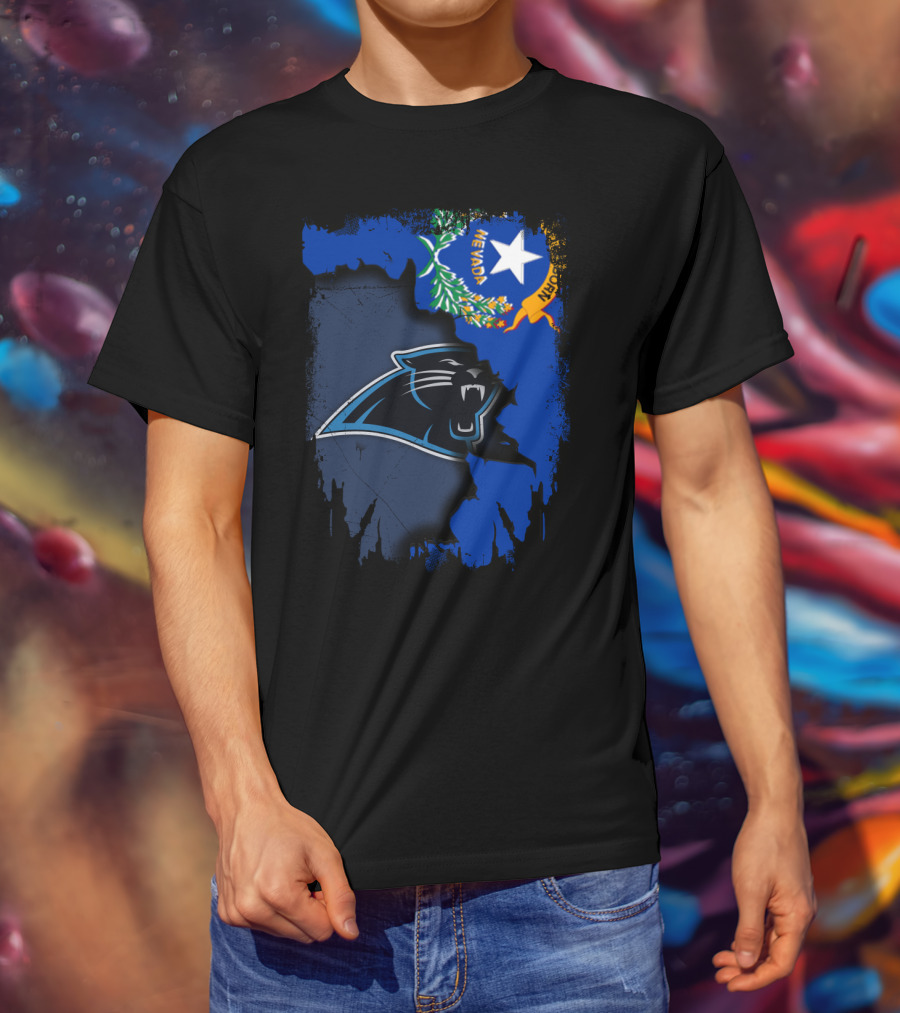 Nevada Panthers Collaboration With State Flag Elements T-Shirt