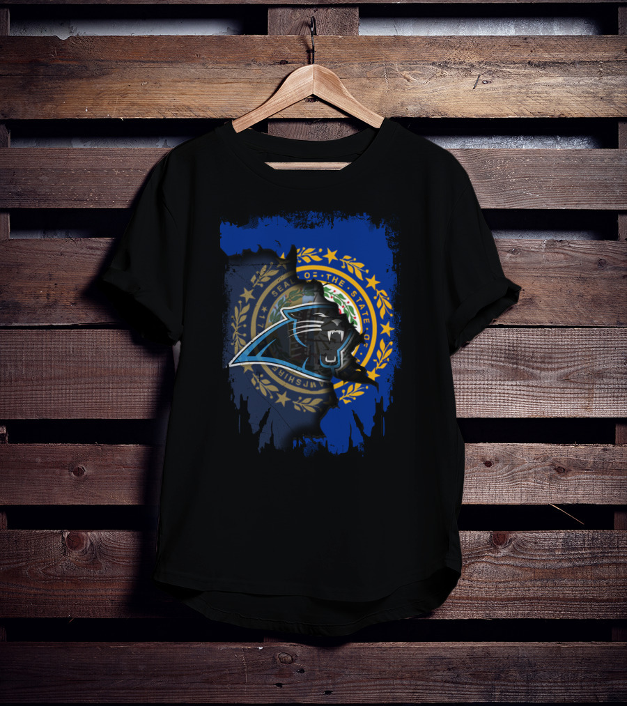 Together New Hampshire State Seal With Panthers T-Shirt