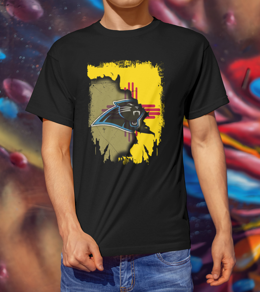 Together New Mexico Zia Symbol With Panthers T-Shirt