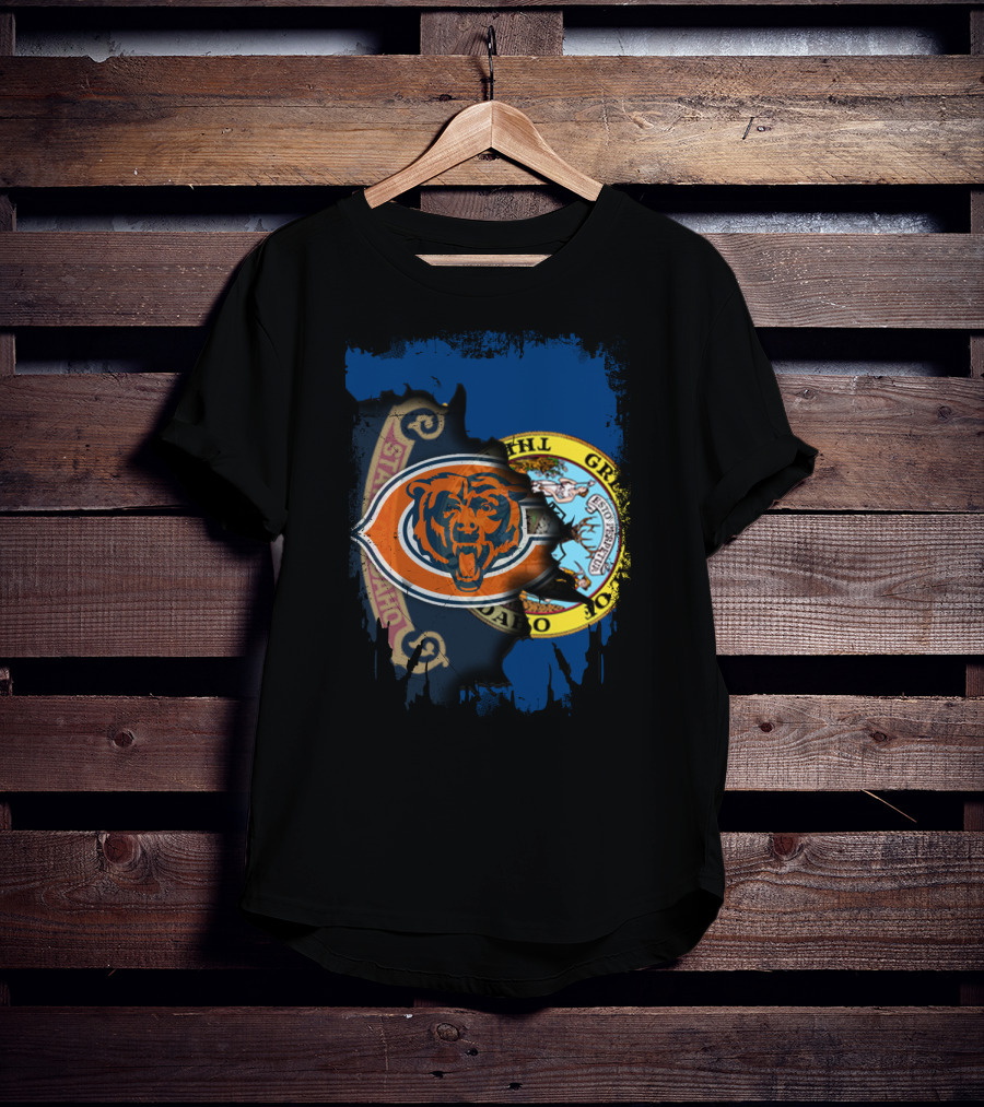 Together Idaho State Chicago Bears Emblem Fusion T-Shirt