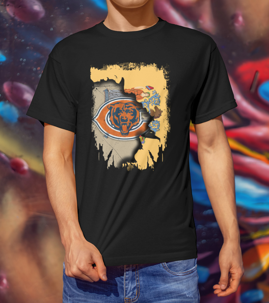 New Jersey Bears Emblem With State Map T-Shirt