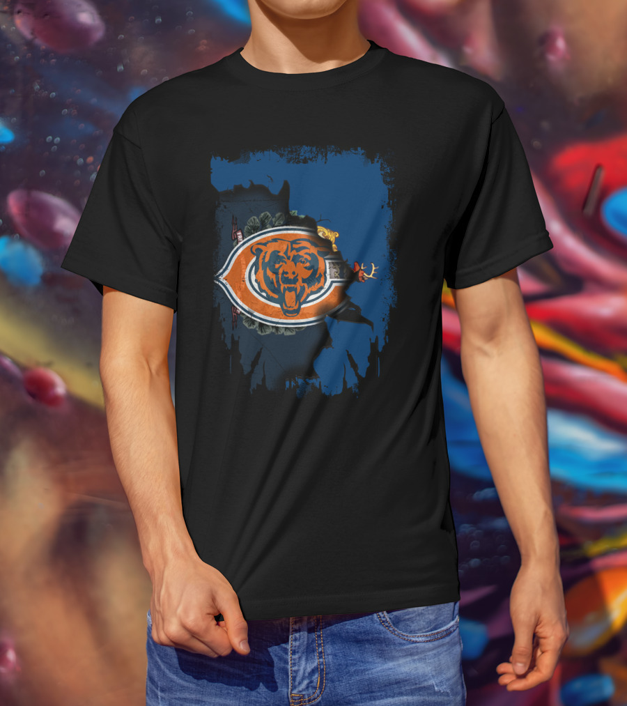 Together Vermont Bears Chicago Football Logo Elements T-Shirt