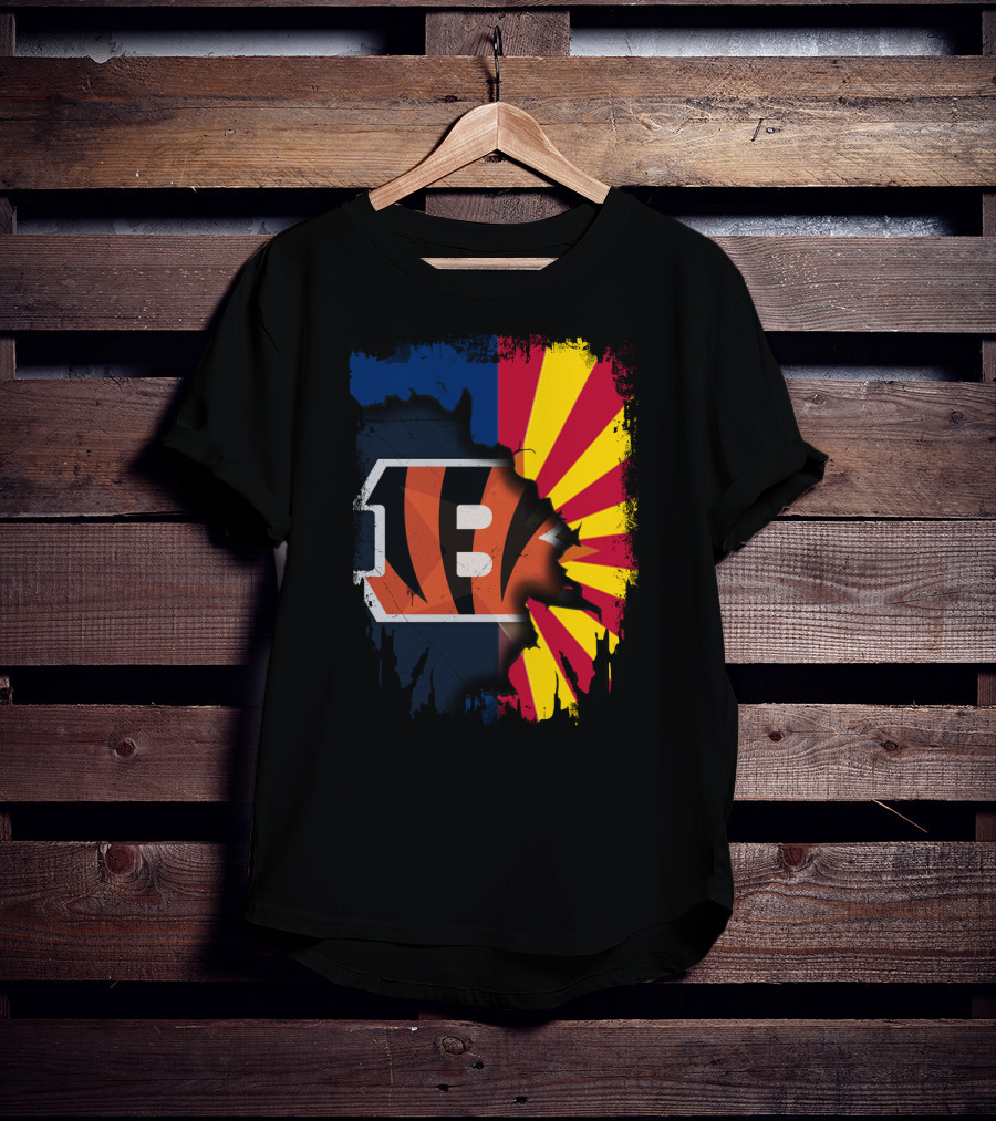 Together Arizona And Cincinnati Bengals T-Shirt