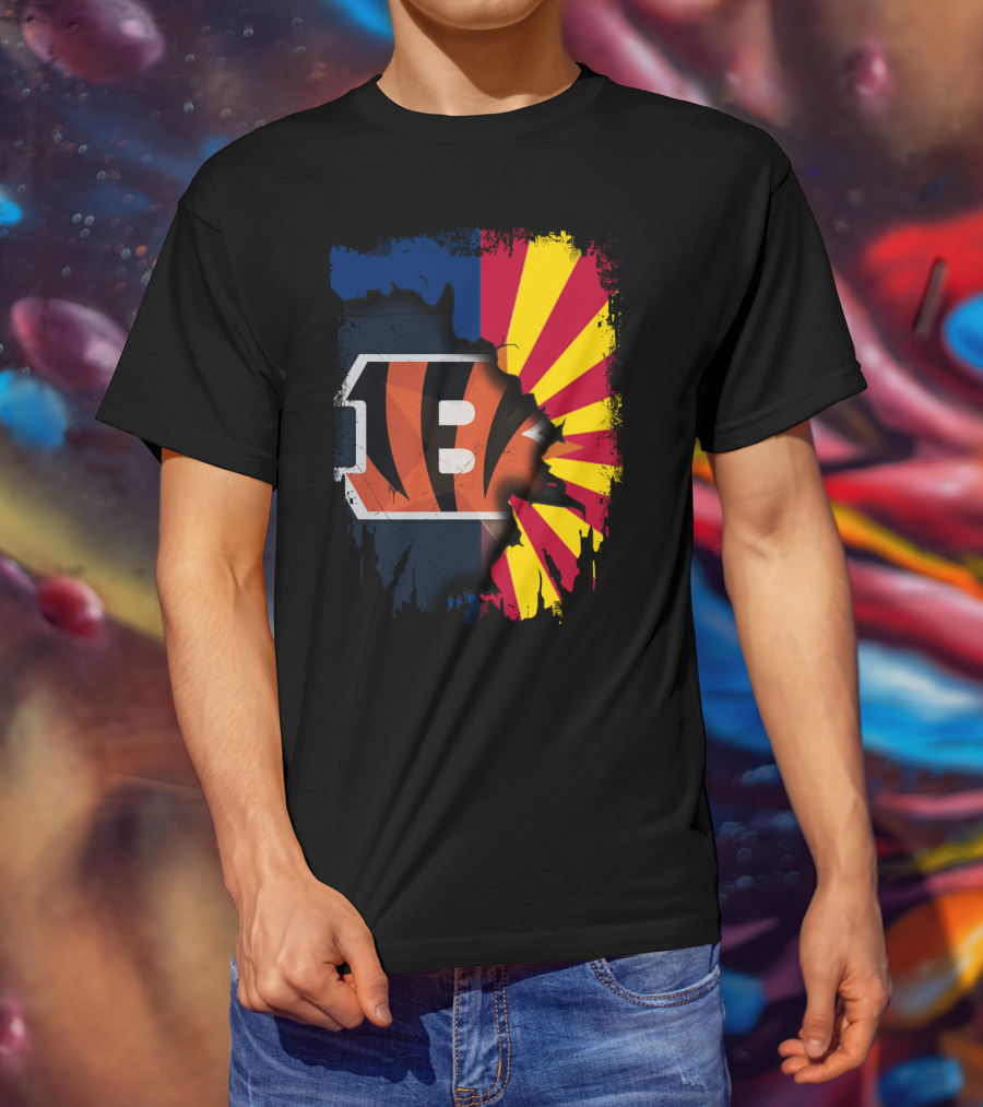 Together Arizona And Cincinnati Bengals T-Shirt