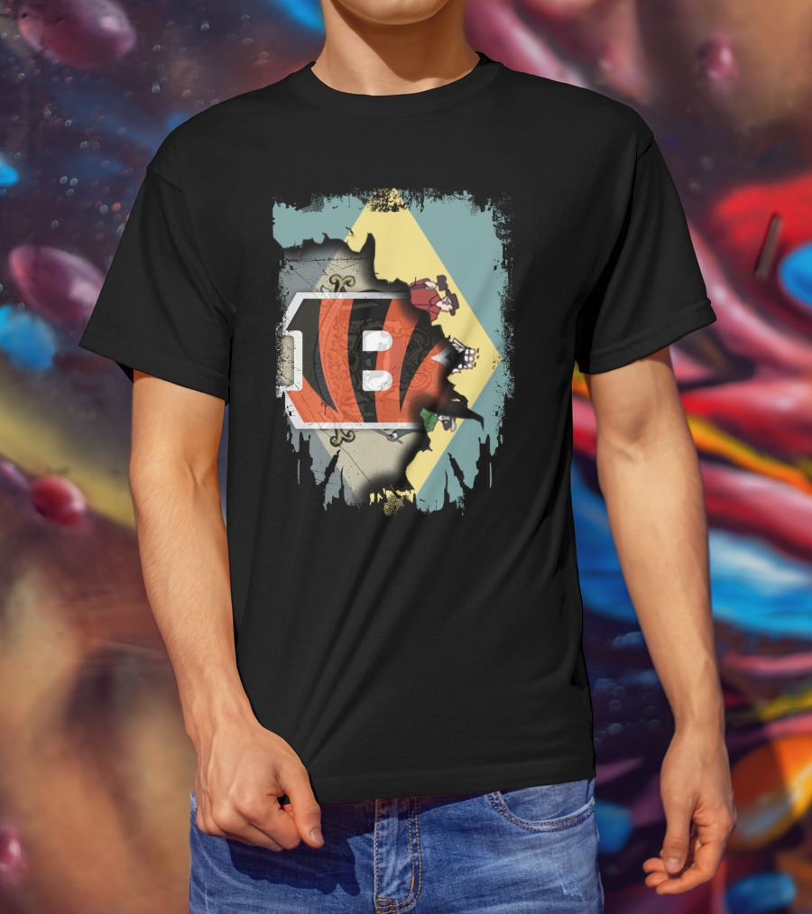 Together Delaware Bengals Flag T-Shirt