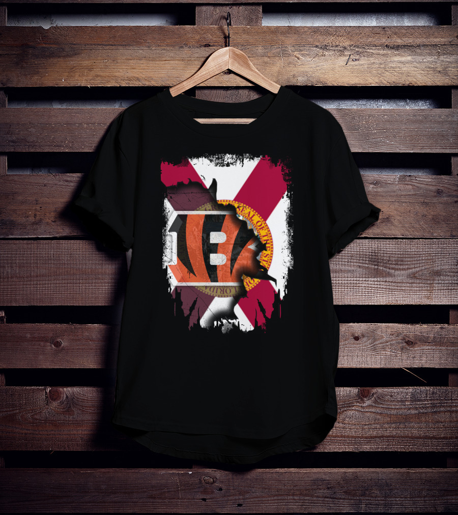 Florida State Seal And Bengals NFL Team Mashup T-Shirt