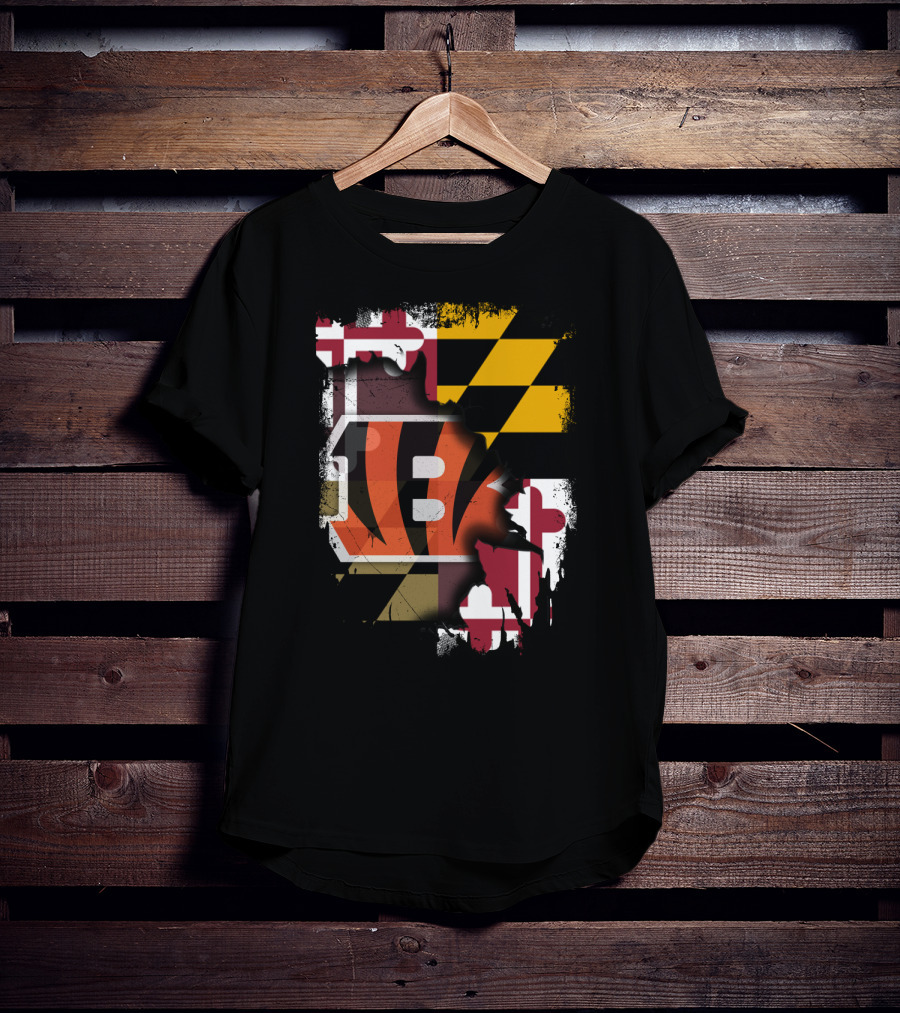 Maryland Flag Bengals Collaboration T-Shirt