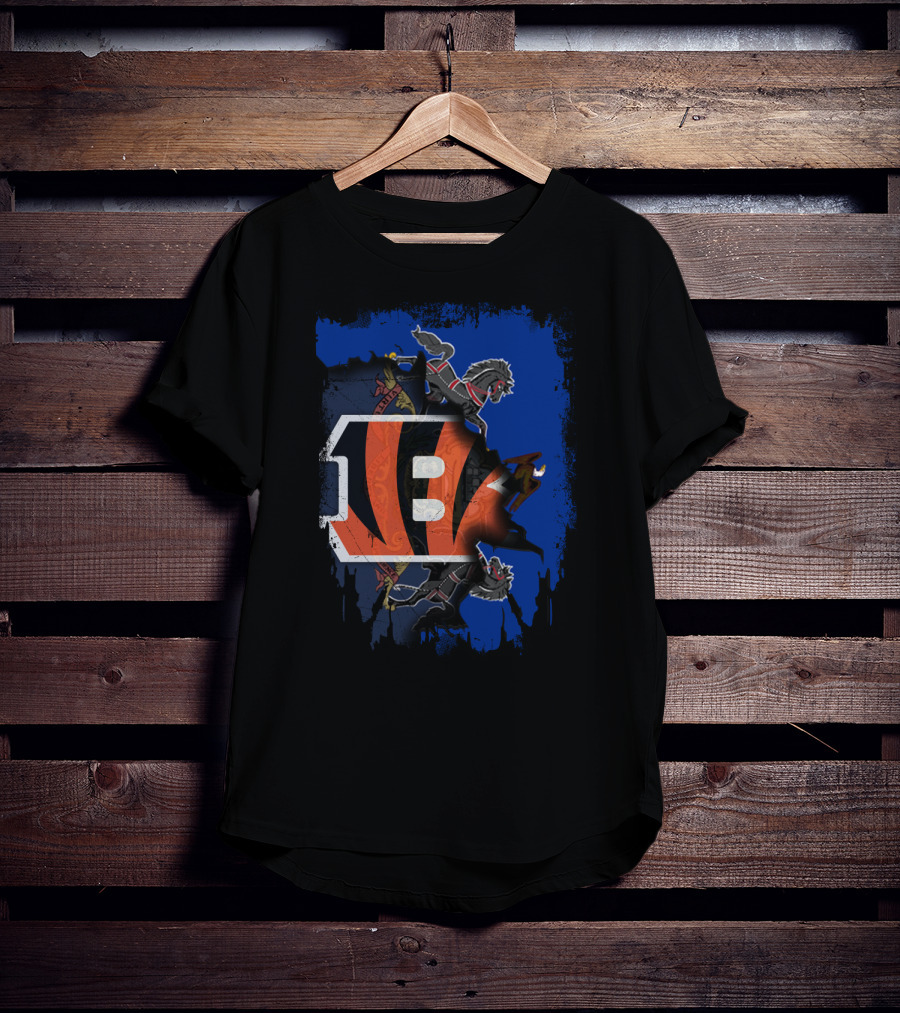 Pennsylvania Crest Merged With Bengals Logo Collaboration T-Shirt