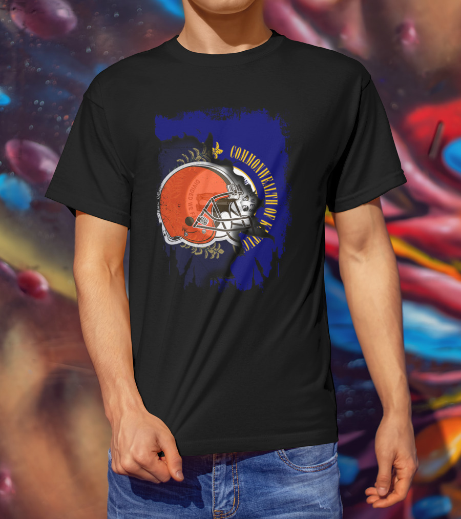 Commonwealth Of Kentucky Browns Helmet Together T-Shirt