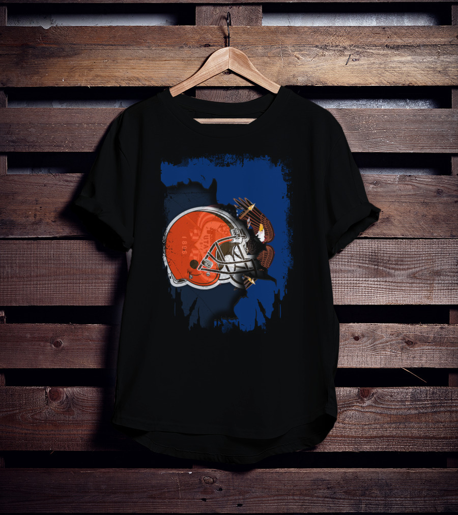 Together Utah Browns Helmet And Eagle T-Shirt