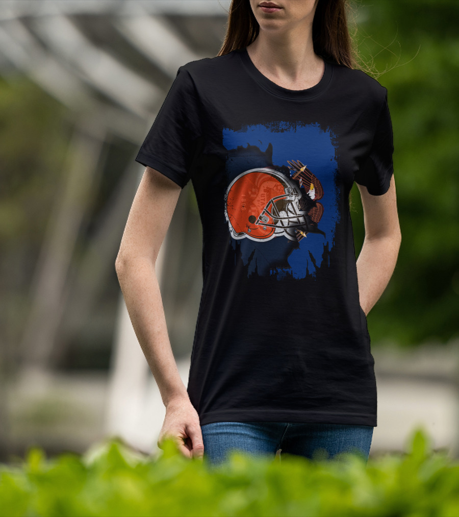 Together Utah Browns Helmet And Eagle T-Shirt