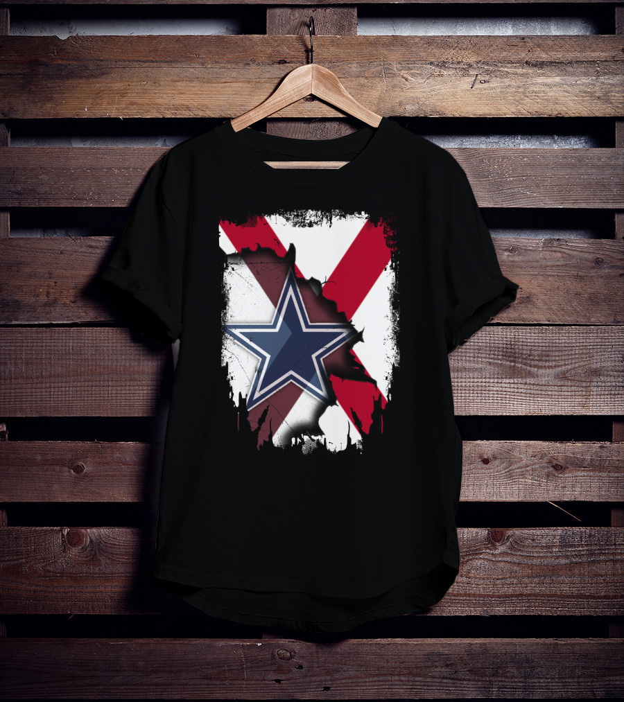 Dallas Cowboys And Alabama Pride Crossover T-Shirt