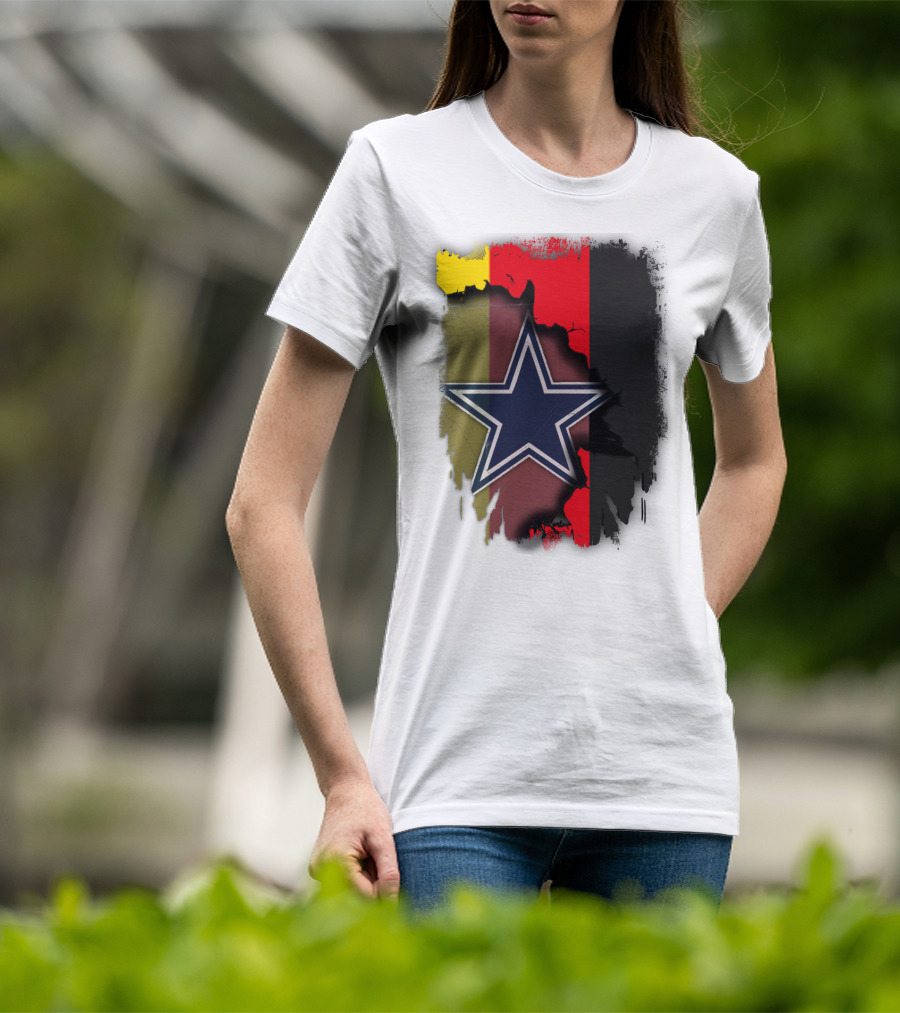 Germany Flag With Cowboys Star T-Shirt