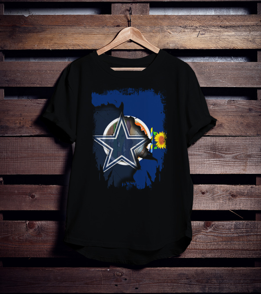 Together Kansas Sunflower Dallas Cowboys Star T-Shirt