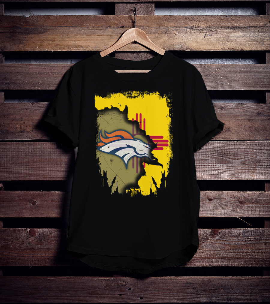 Together New Mexico With Denver Broncos Logo And Zia T-Shirt