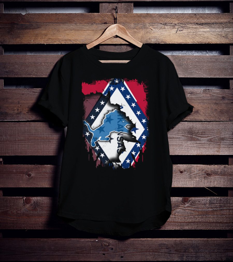Arkansas Flag With Lions And Stars Iconic T-Shirt