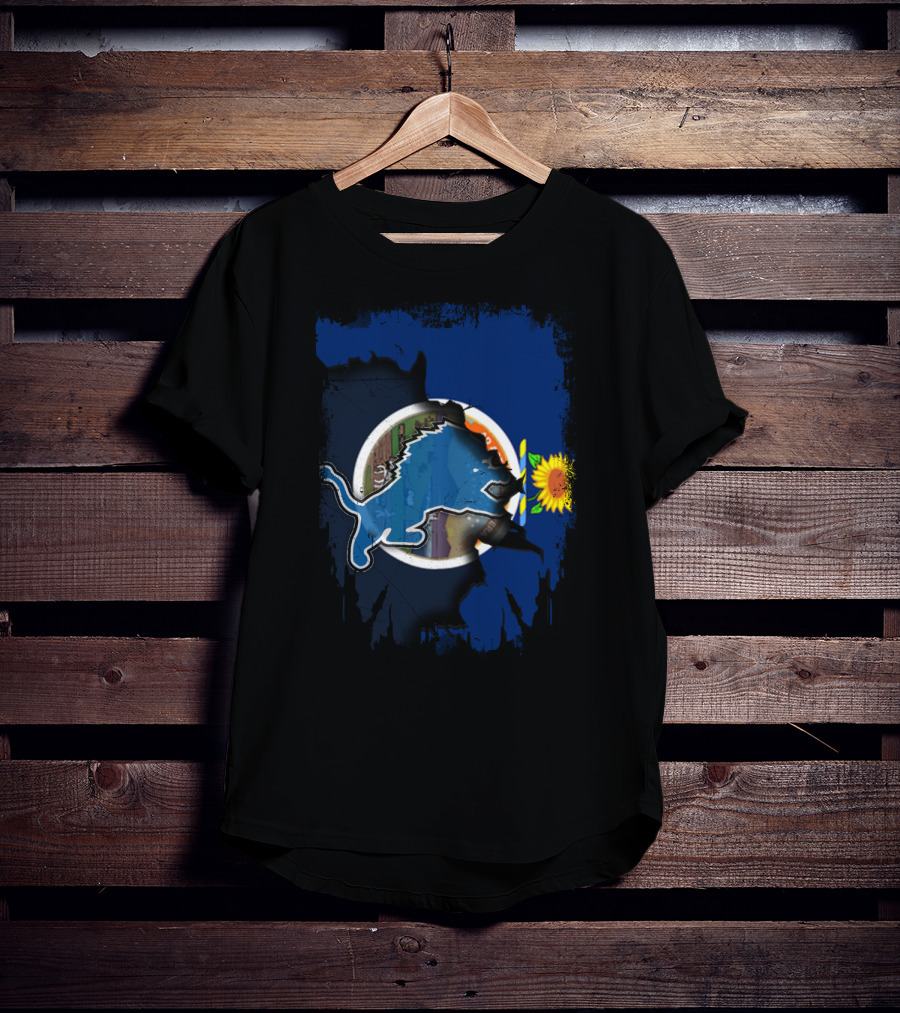 Detroit Lions Kansas Sunflower State Unity T-Shirt
