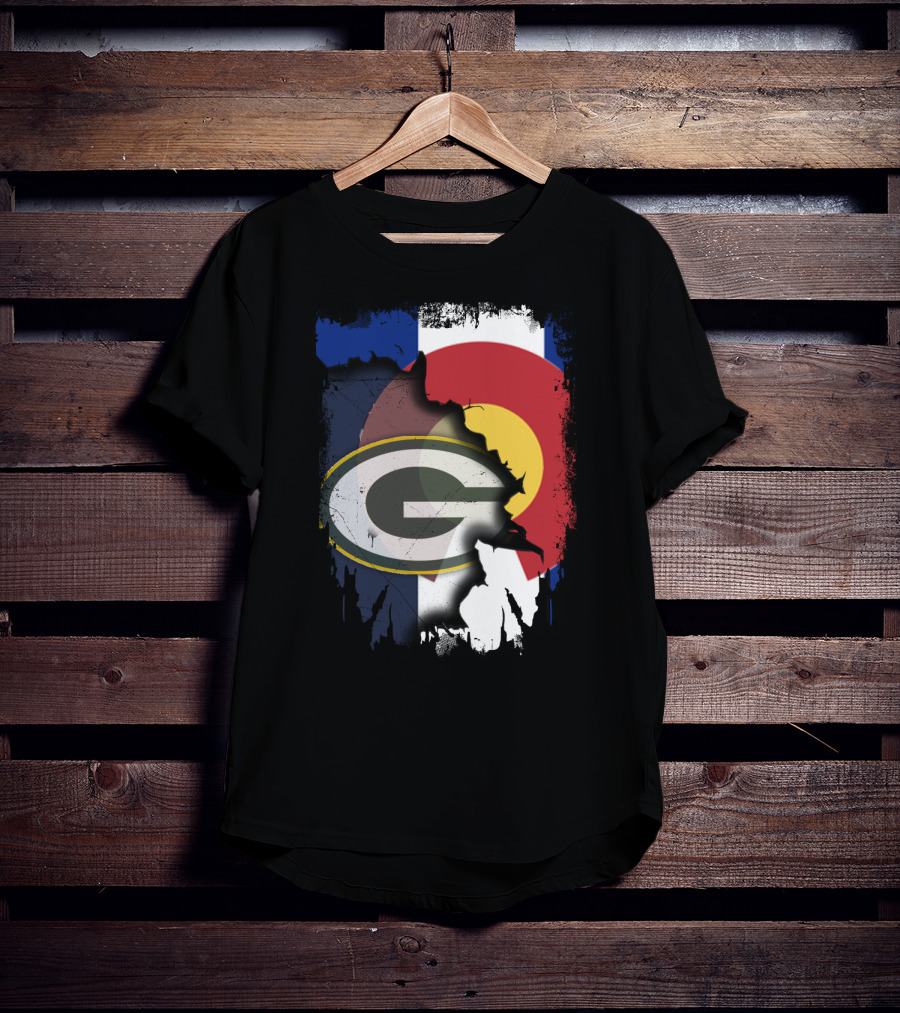 Packers And Colorado Flag Collaboration T-Shirt