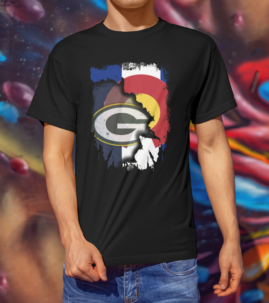 Packers And Colorado Flag Collaboration T-Shirt