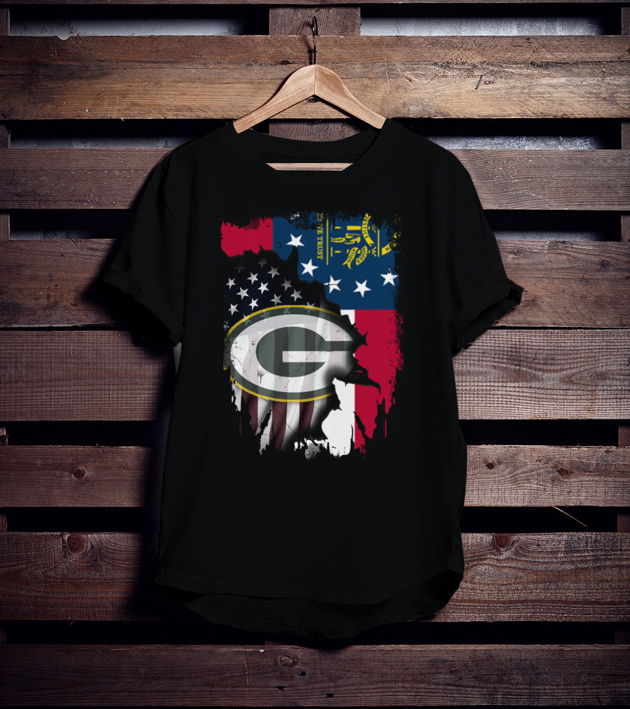 Together With Georgia State Flag And Packers T-Shirt