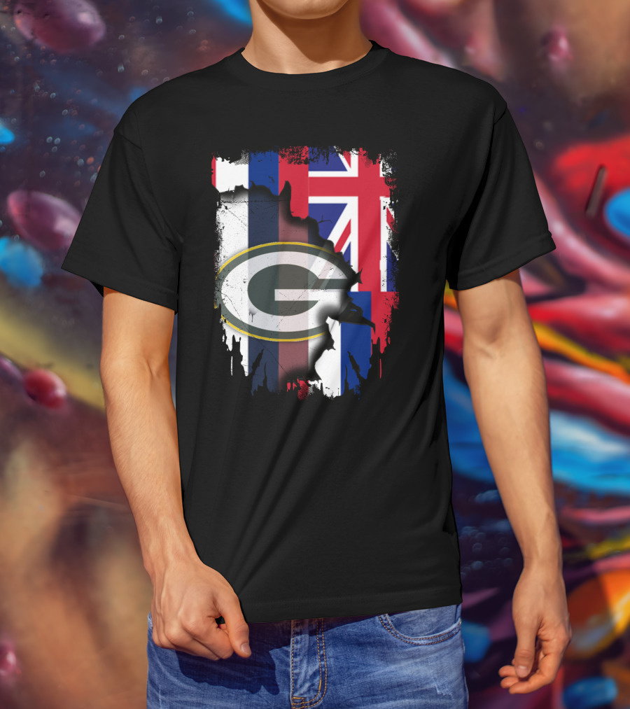 Together Hawaii With Packers G Logo Union Jack T-Shirt
