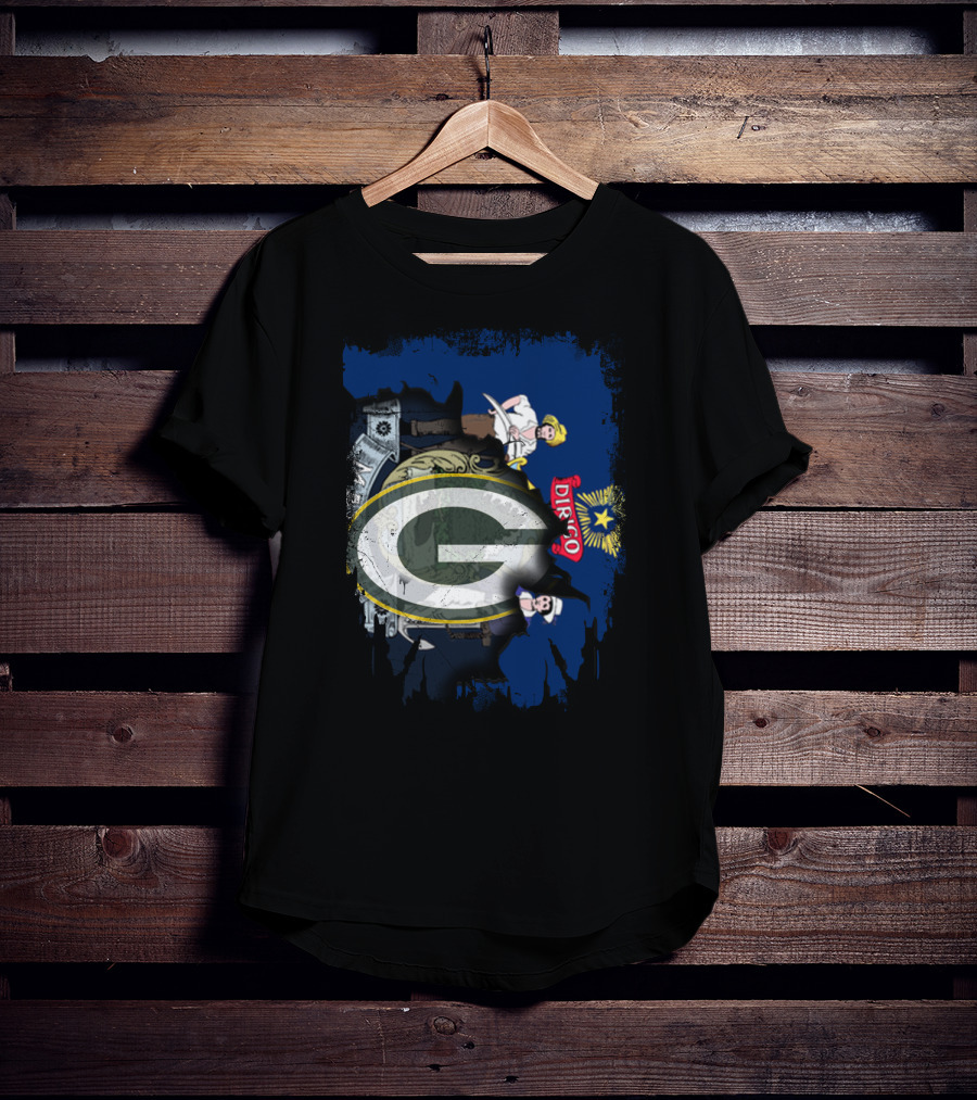 Maine State Flag With Green Bay Packers G T-Shirt