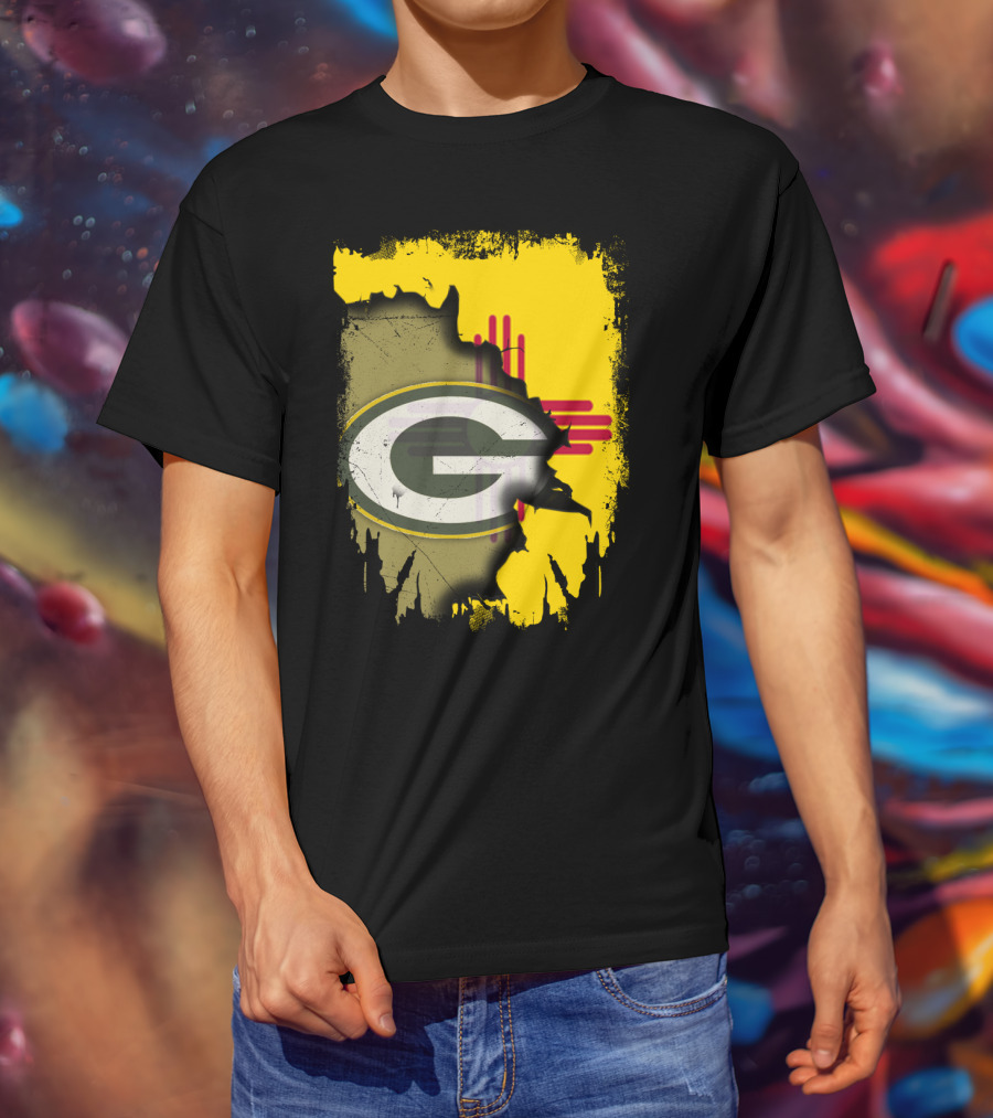 Green Bay Packers New Mexico State Zia Logo Integration T-Shirt