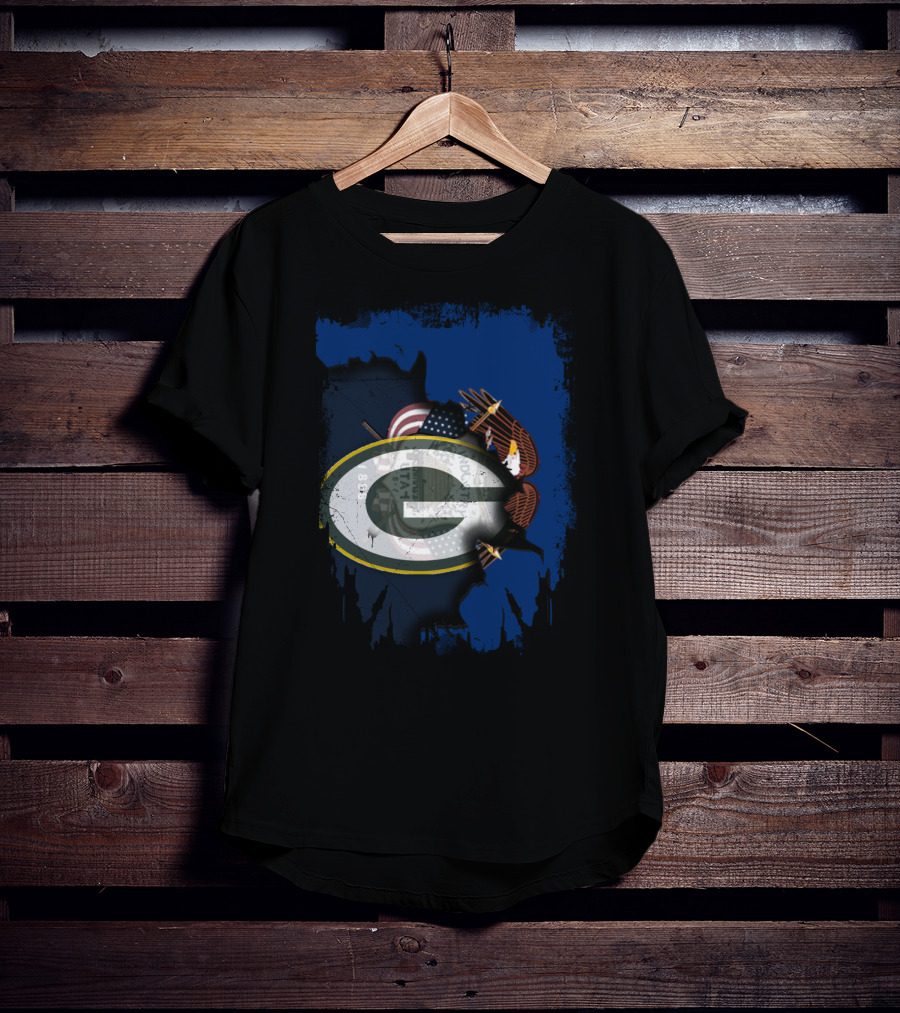 Packers Together Utah State Pride American Eagle Flag T-Shirt