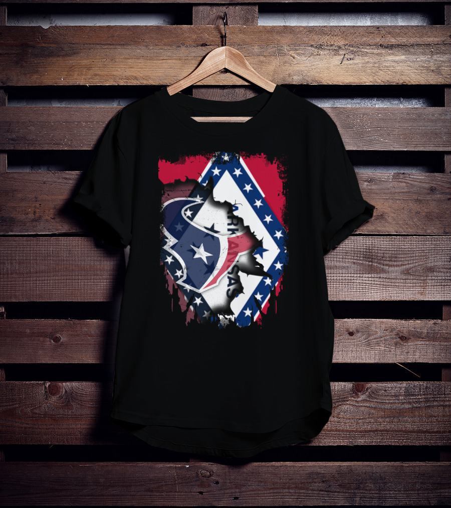 Arkansas And Texans Unity Flag T-Shirt